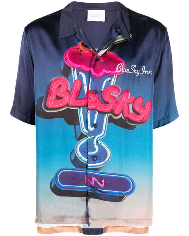 [BLUE SKY INN] Shirts Short Sleeve FW23 BS2302SH040PRINTMIL