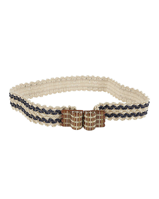 [Exquisite J] Belt SS23 CN758ECRUBLU