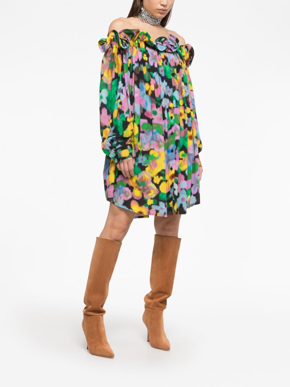 [AZ FACTORY] Long sleeve dress SS23 DRS158CR3FLW1