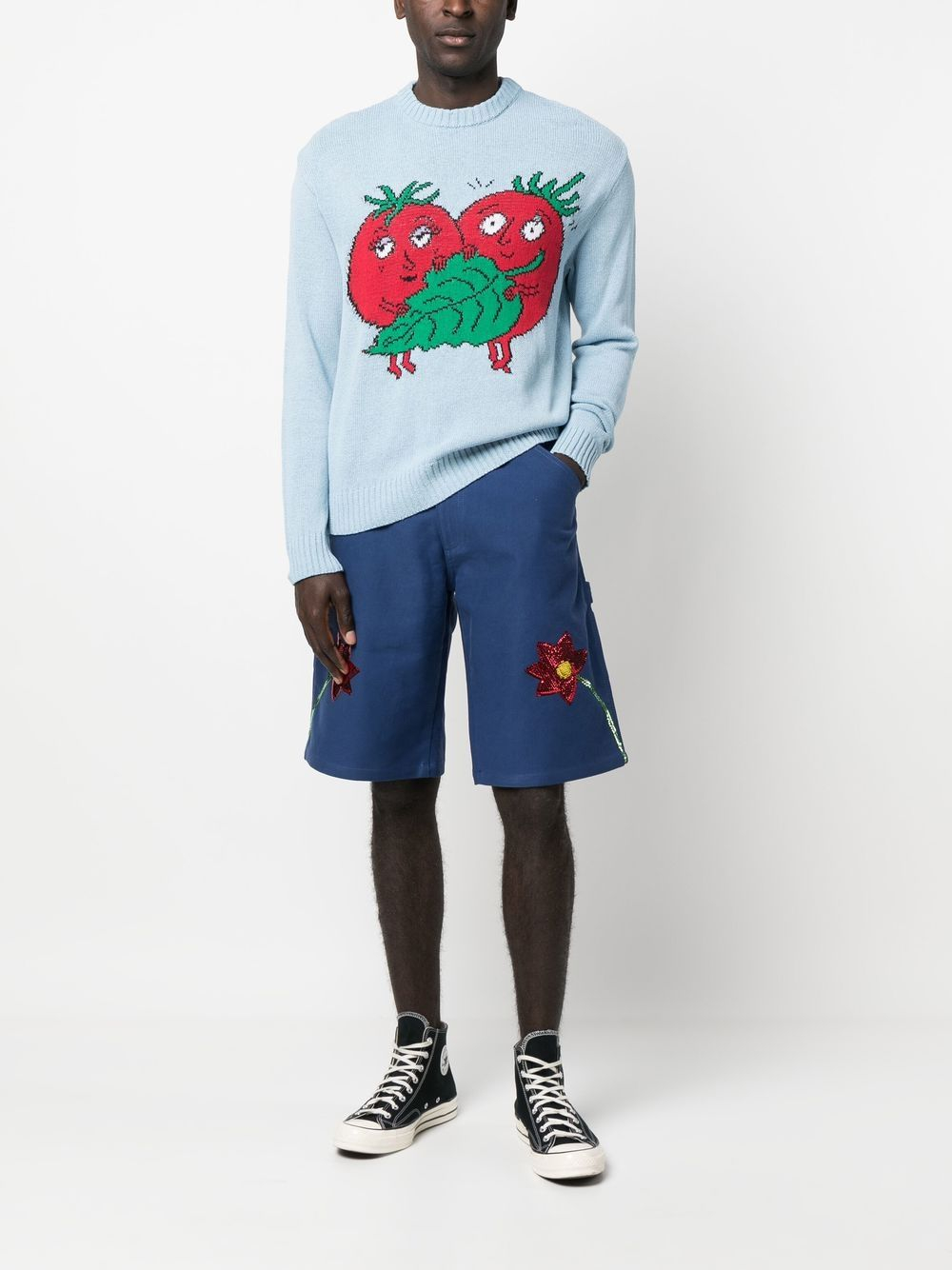 [SKY HIGH FARM WORKWEAR] Shorts SS23 SHF03P011BLUE