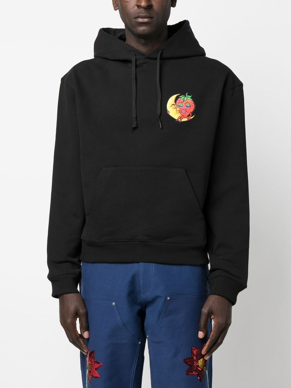 [SKY HIGH FARM WORKWEAR] Hoodie SS23 SHF03T032BLACK