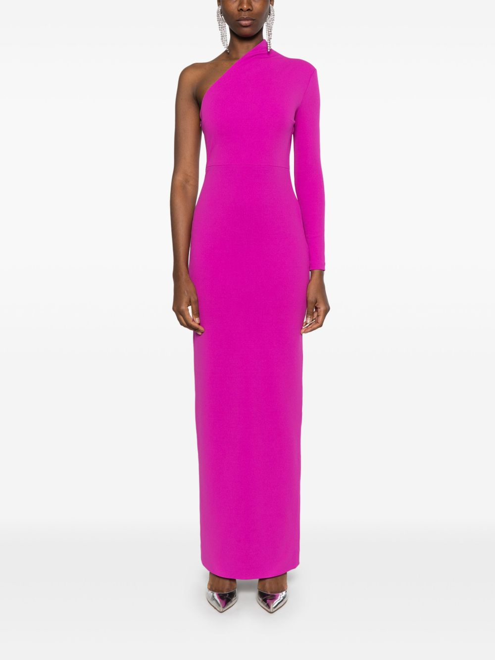 [Solace London] Long sleeve dress SS25 OS43024FUCHSIA