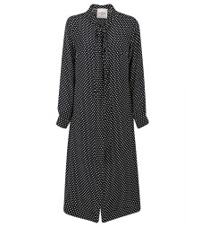 [CRIDA] Long sleeve dress FW23 ALBAMIDIDRESSBLACK/OFFWHITEPOIS