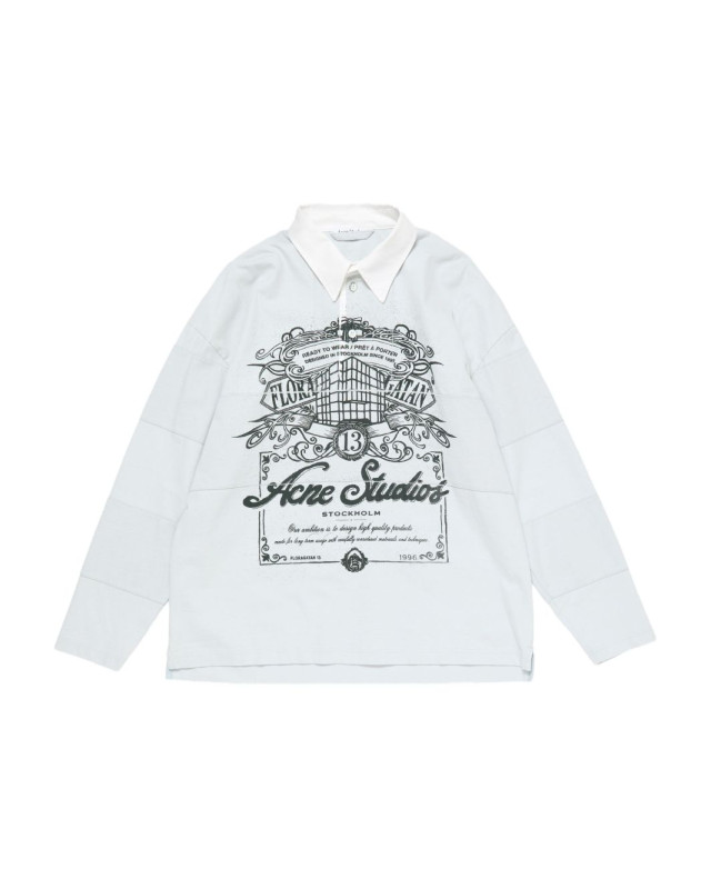 [Acne Studios] T-shirts Long Sleeve FW25 CL0396AAA