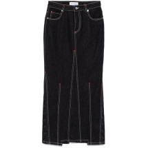 [MARINE SERRE] Long skirt FW24 WSK074ARDEN0001BK99