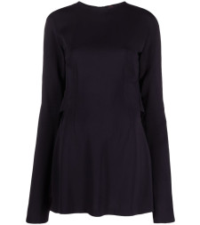 [032C] Long sleeve dress SS23 W0024DARKPLUM