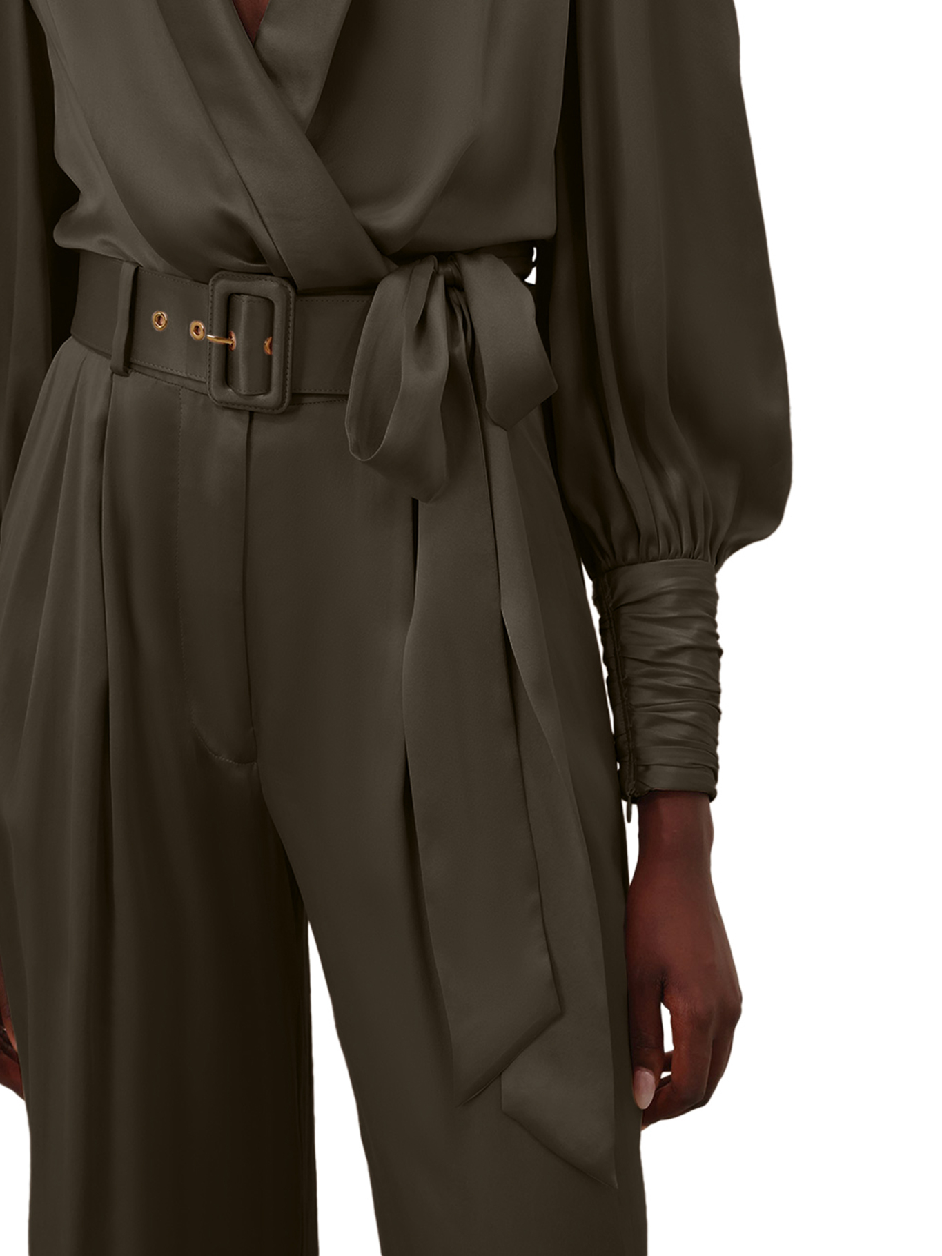 [Zimmermann] Trousers FW26 2151PS26RDKOLV DARK OLIVE