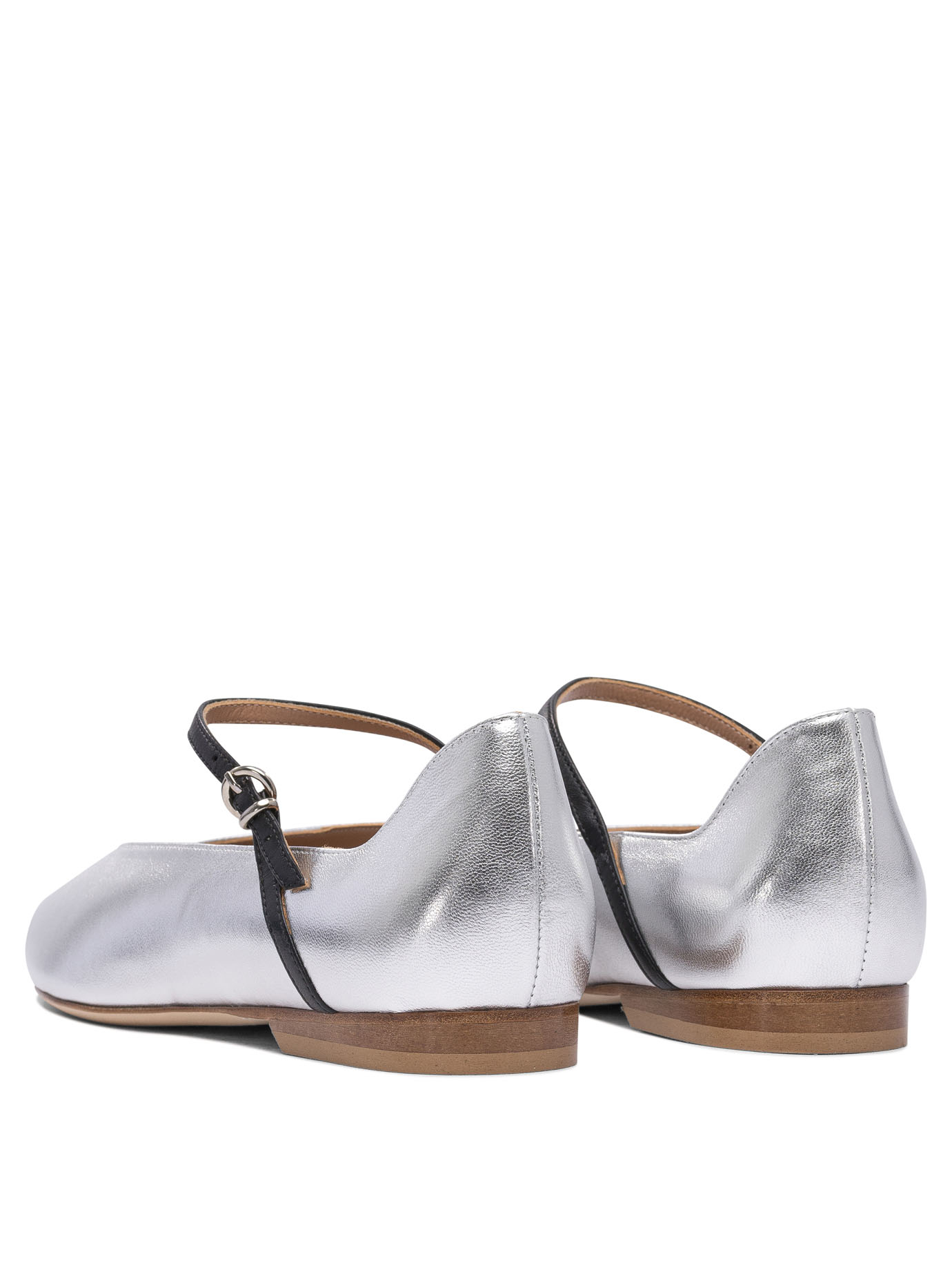 [LELLA BALDI] Flat shoes SS25 LE2501NAPPAARGENTO/NERO