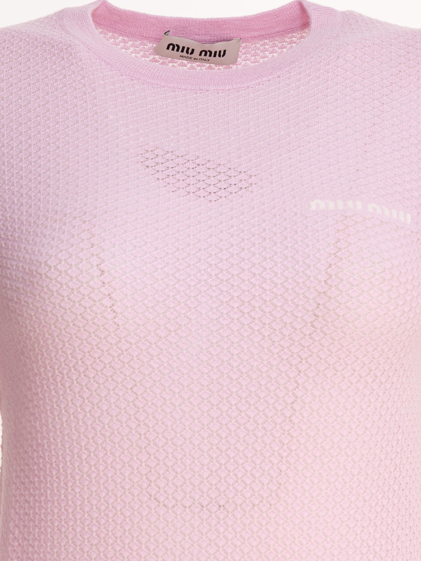 [Miu Miu] T-shirts Short Sleeve FW25 MMLB3017NNF0E18 S OOO