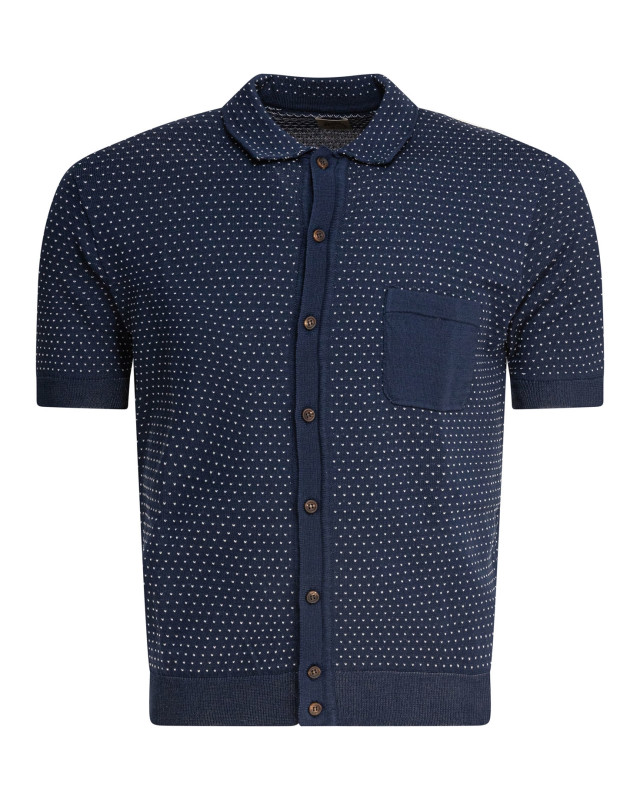 [Rakki] Shirts Short Sleeve SS25 JUNEAU TKBLEU-PANNA
