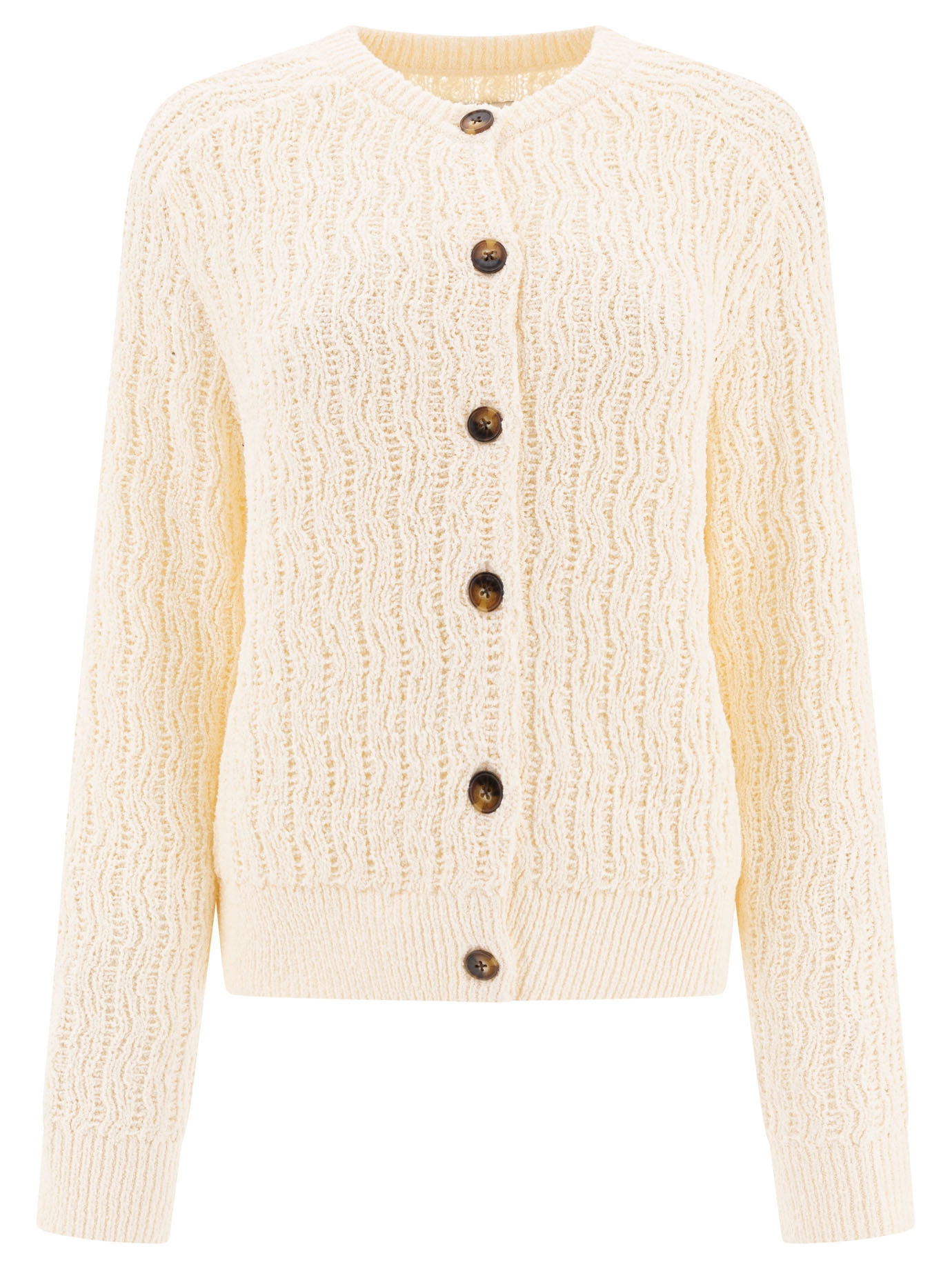 [LOULOU STUDIO] Cardigan SS25 SEANRICE IVORY
