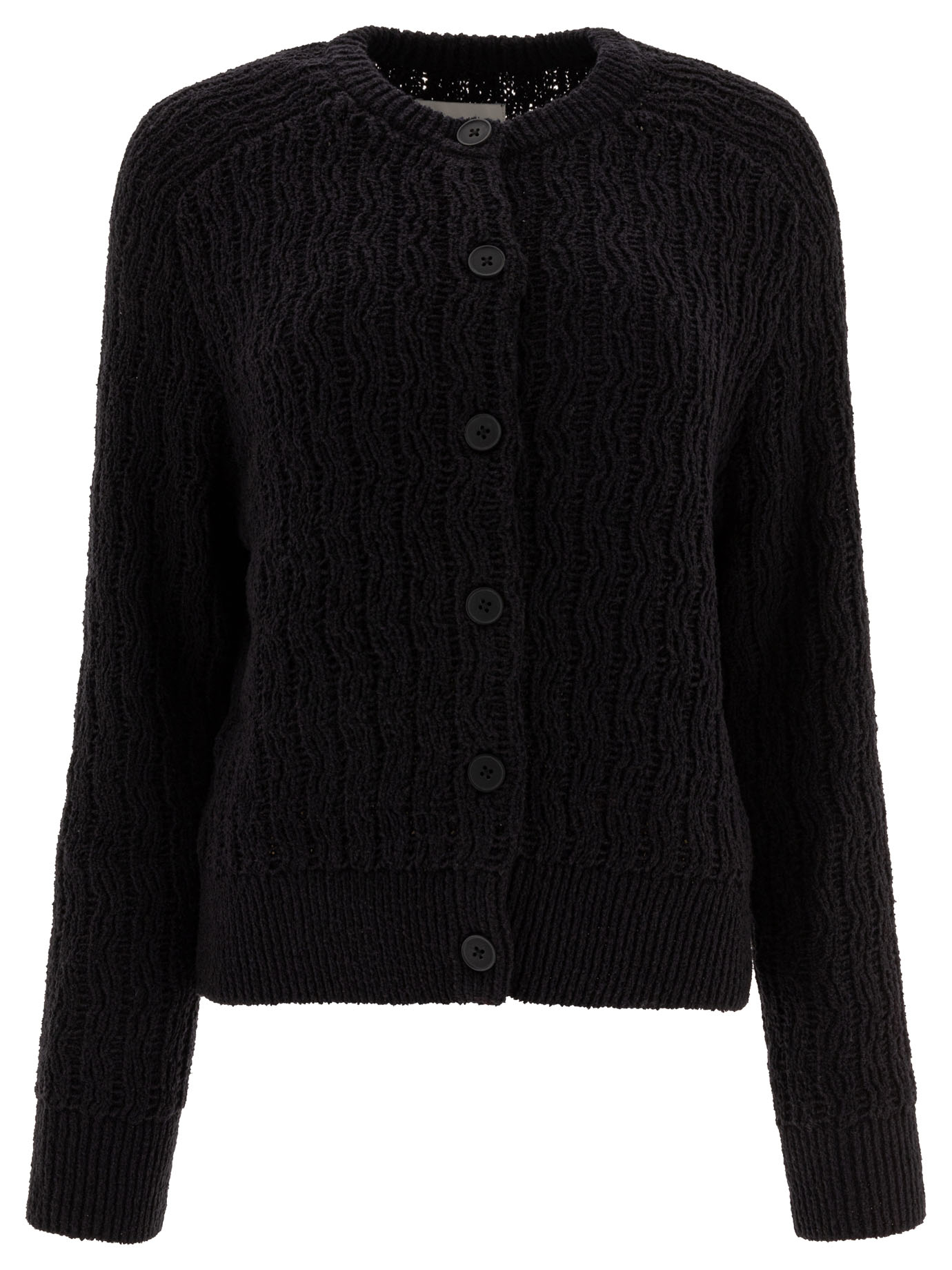 [LOULOU STUDIO] Cardigan SS25 SEANBLACK