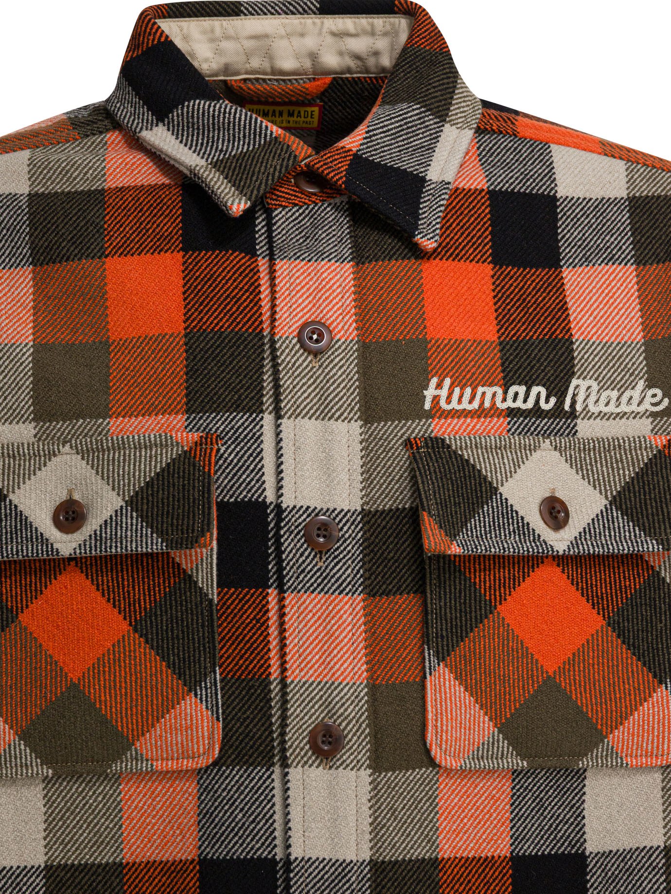 [Human Made] Shirts Long Sleeve FW25 HM30SH013ORANGE