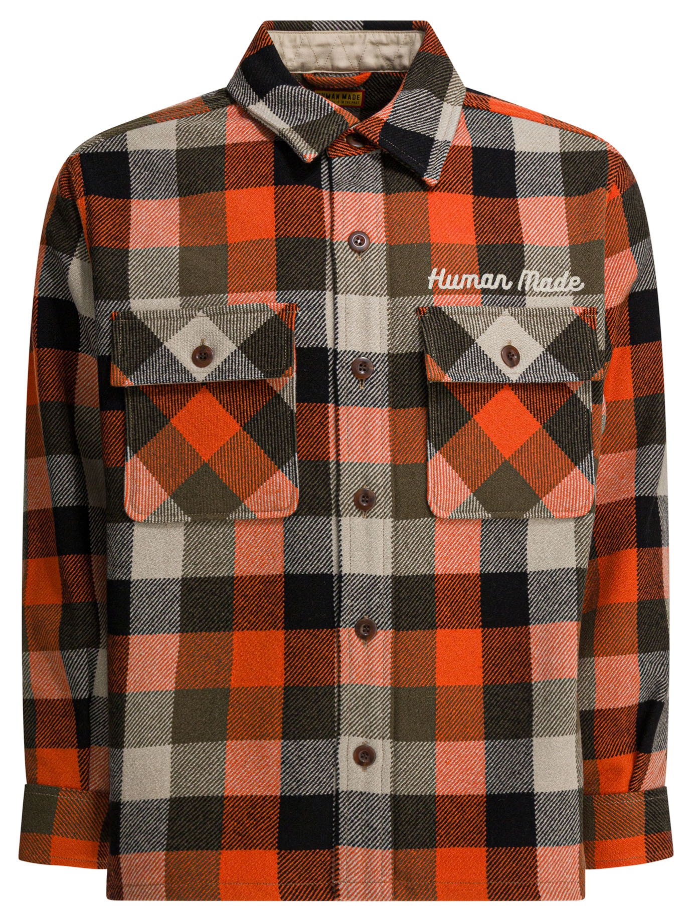 [Human Made] Shirts Long Sleeve FW25 HM30SH013ORANGE
