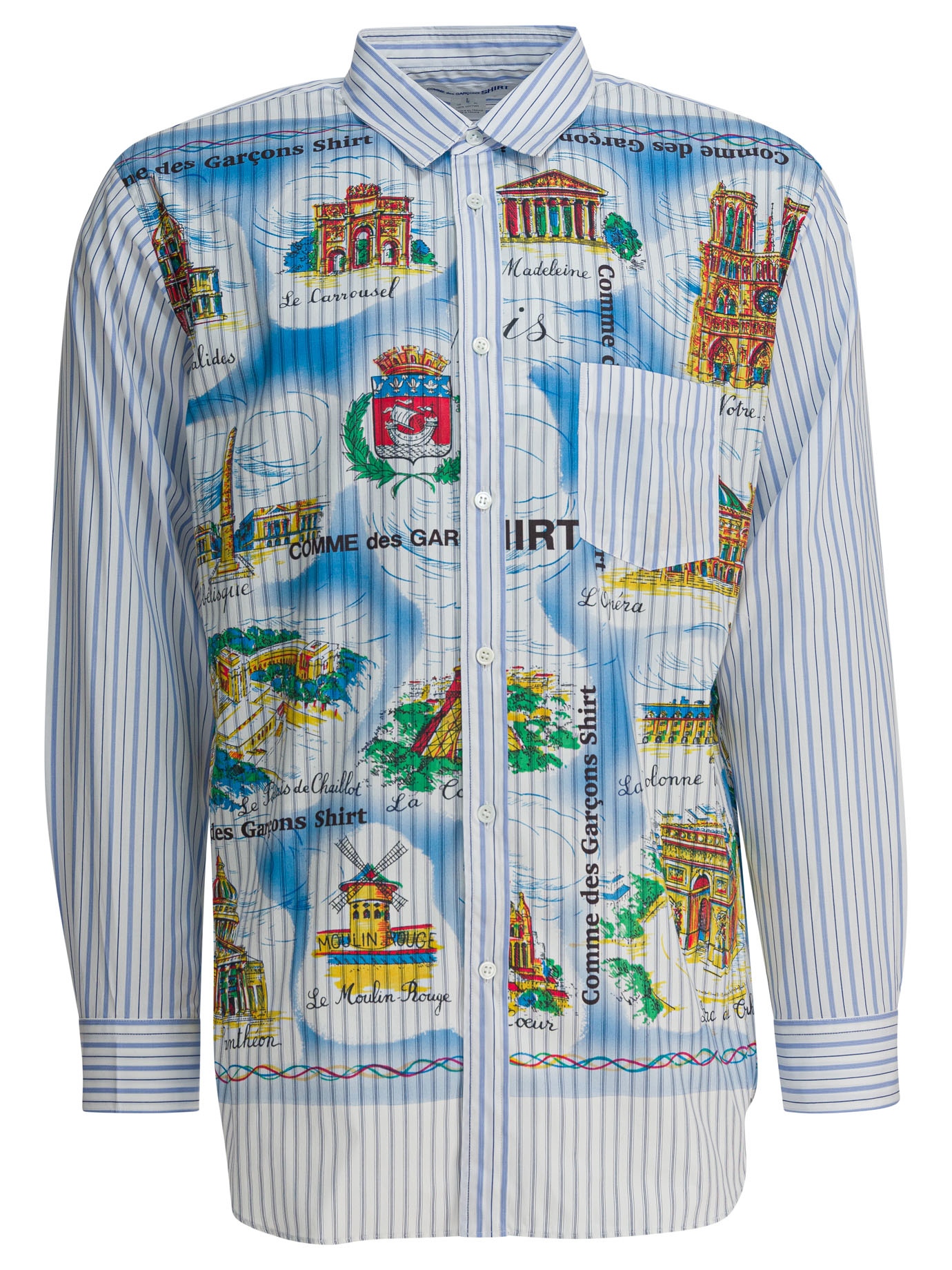 [COMME DES GARCONS SHIRT] Shirts Long Sleeve FW25 FP-B015-W251 STRIPE/MIX