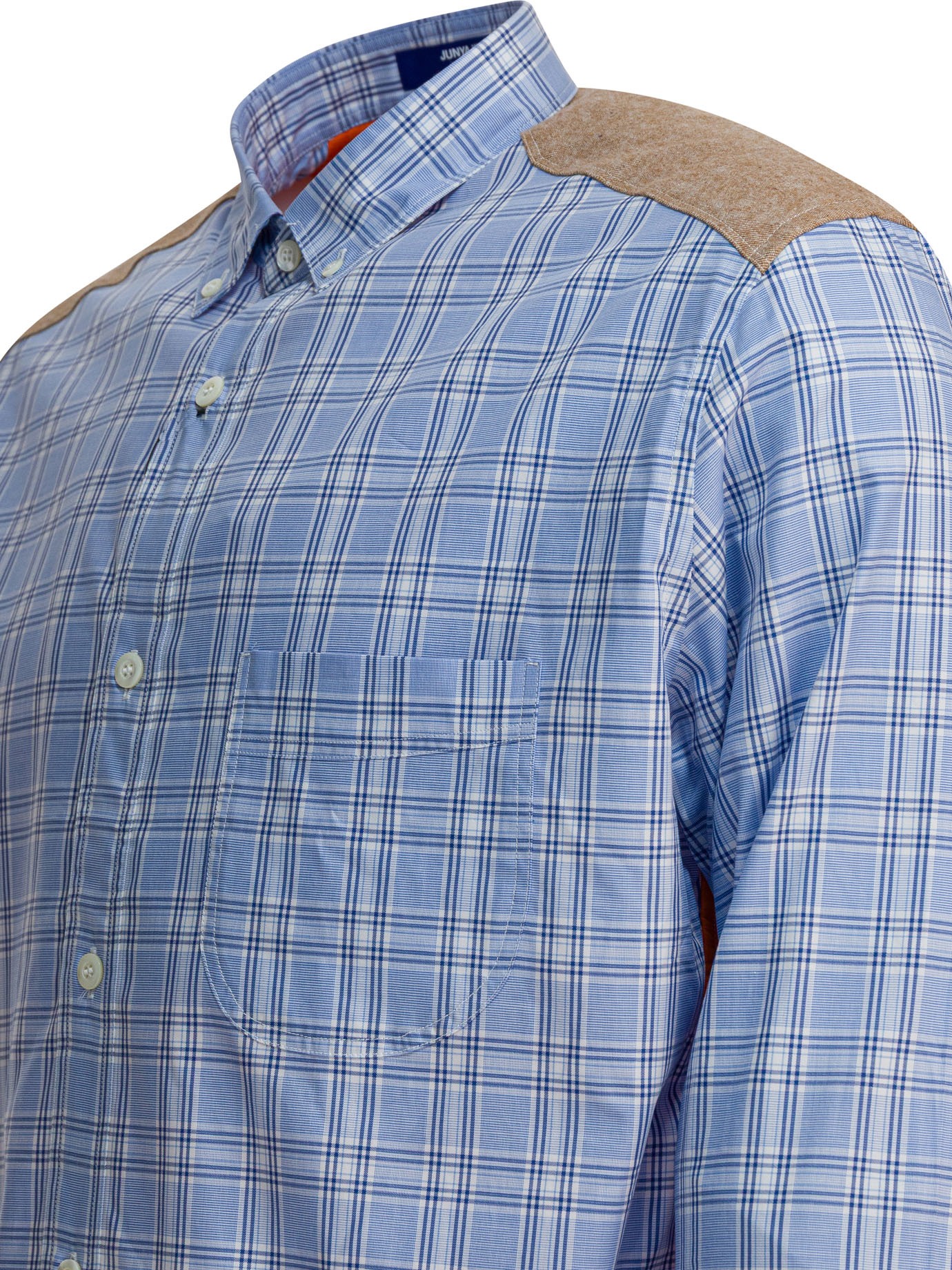 [Junya Watanabe MAN] Shirts Long Sleeve FW25 WP-B012-W251 SAX/NV/WH X OR