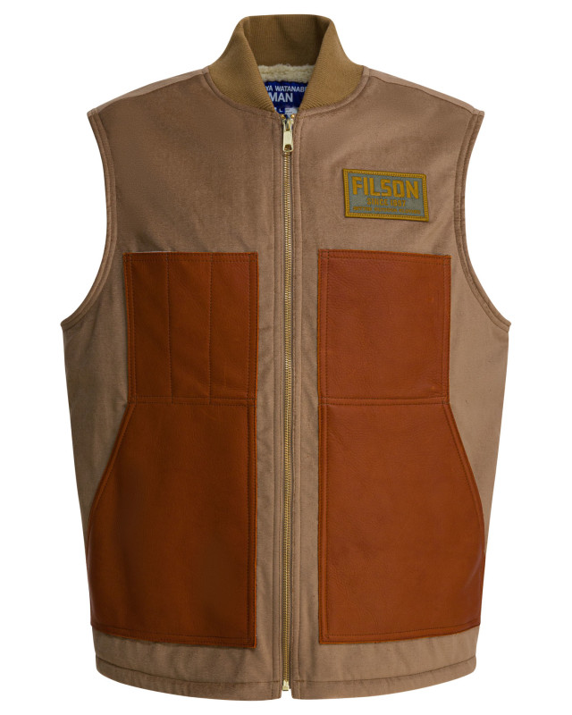 [Junya Watanabe MAN] Vest FW25 WP-V002-W251 BEIGE X BRN X