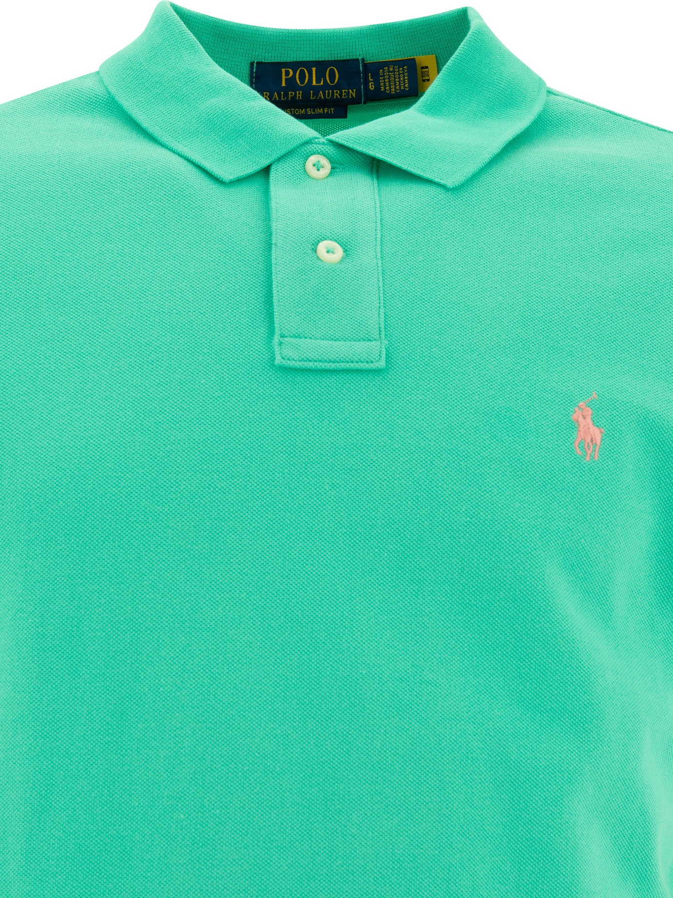 [Polo Ralph Lauren] Shirts Short Sleeve SS25 710782592018SUNSET GREEN/C3125