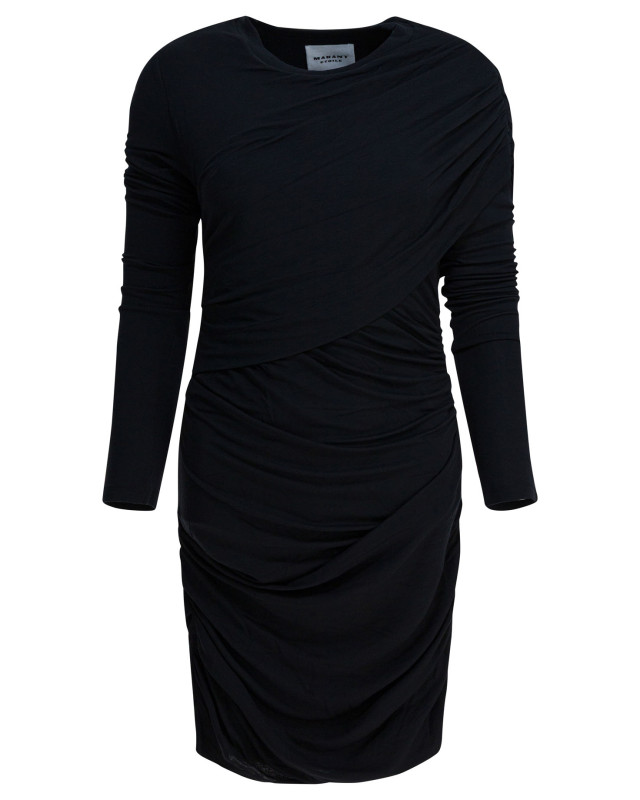 [Marant Etoile] Long sleeve dress FW25 25ARO0842FAC3K01E01BK