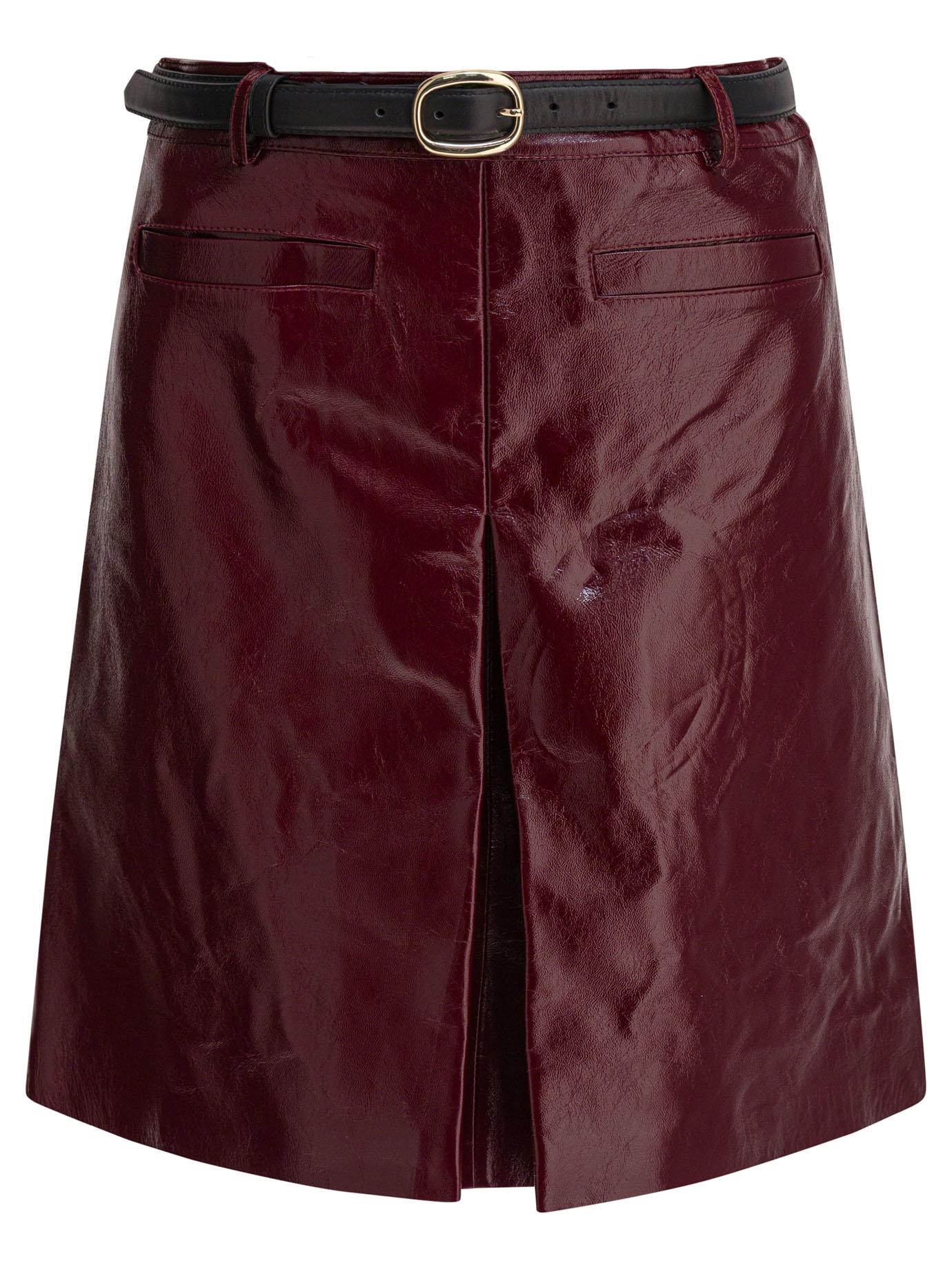[Self-portrait] Mini skirt FW25 PF25-091SK-BUBURGUNDY