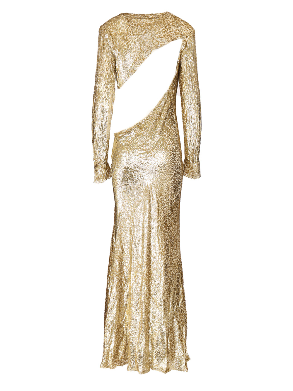[Self-portrait] Long sleeve dress FW25 PF25-060XA-GDGOLD