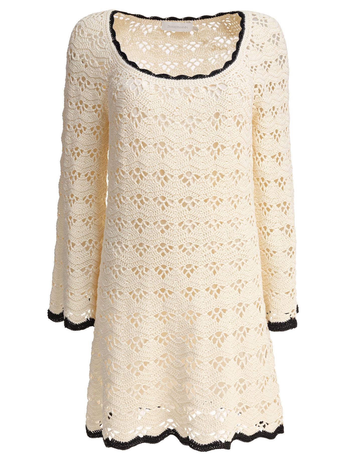 [Zimmermann] Long sleeve dress FW25 3173DSS251CRBL
