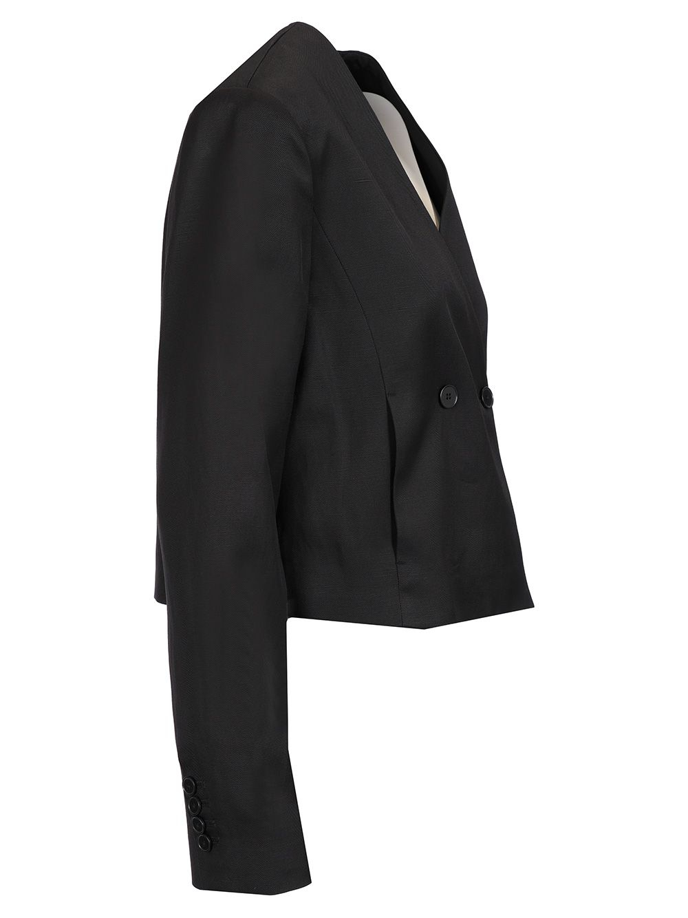 [LOULOU STUDIO] Blazer SS25 MALLIBLACK