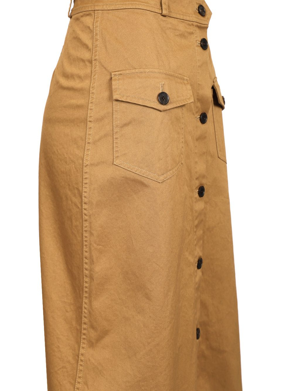 [Saint Laurent] Midi skirt SS25 817344Y04VY2100
