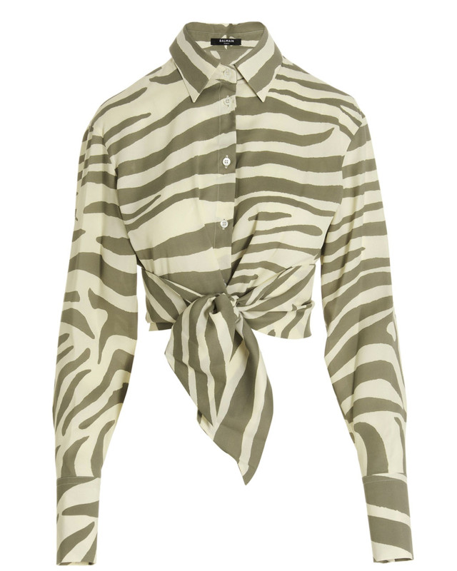 [Balmain] Blouse SS23 AF1HU105VC81GLU
