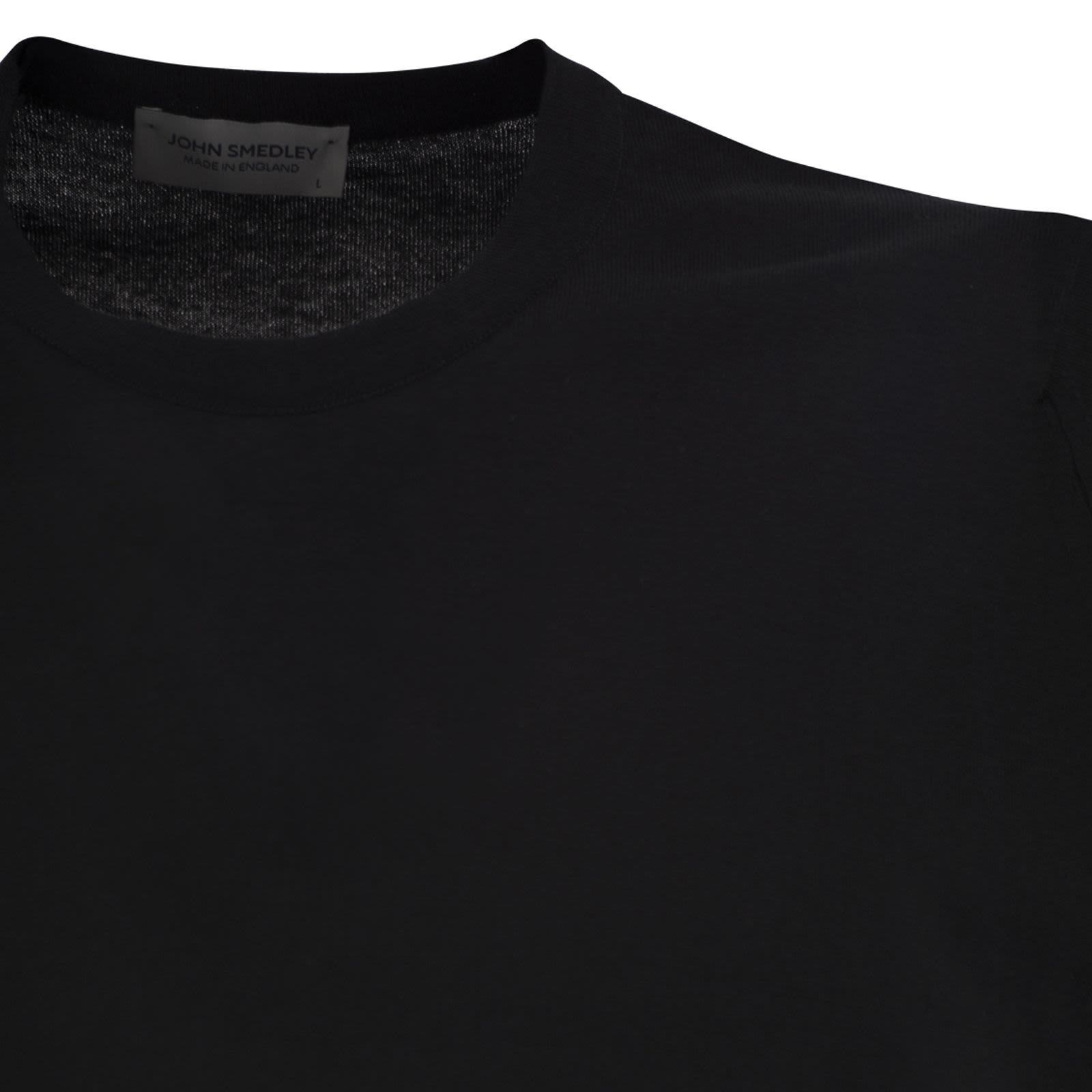 [JOHN SMEDLEY] T-shirts Short Sleeve SS26 KEMPTON BLACK