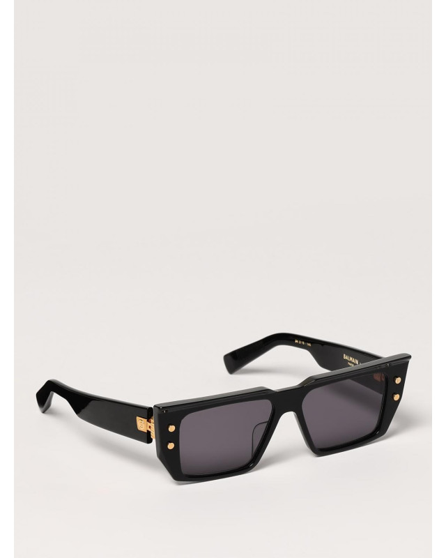 [Balmain] Sunglasses FW25 BPS128A54A BLACK GOLD W/ DARK GREY