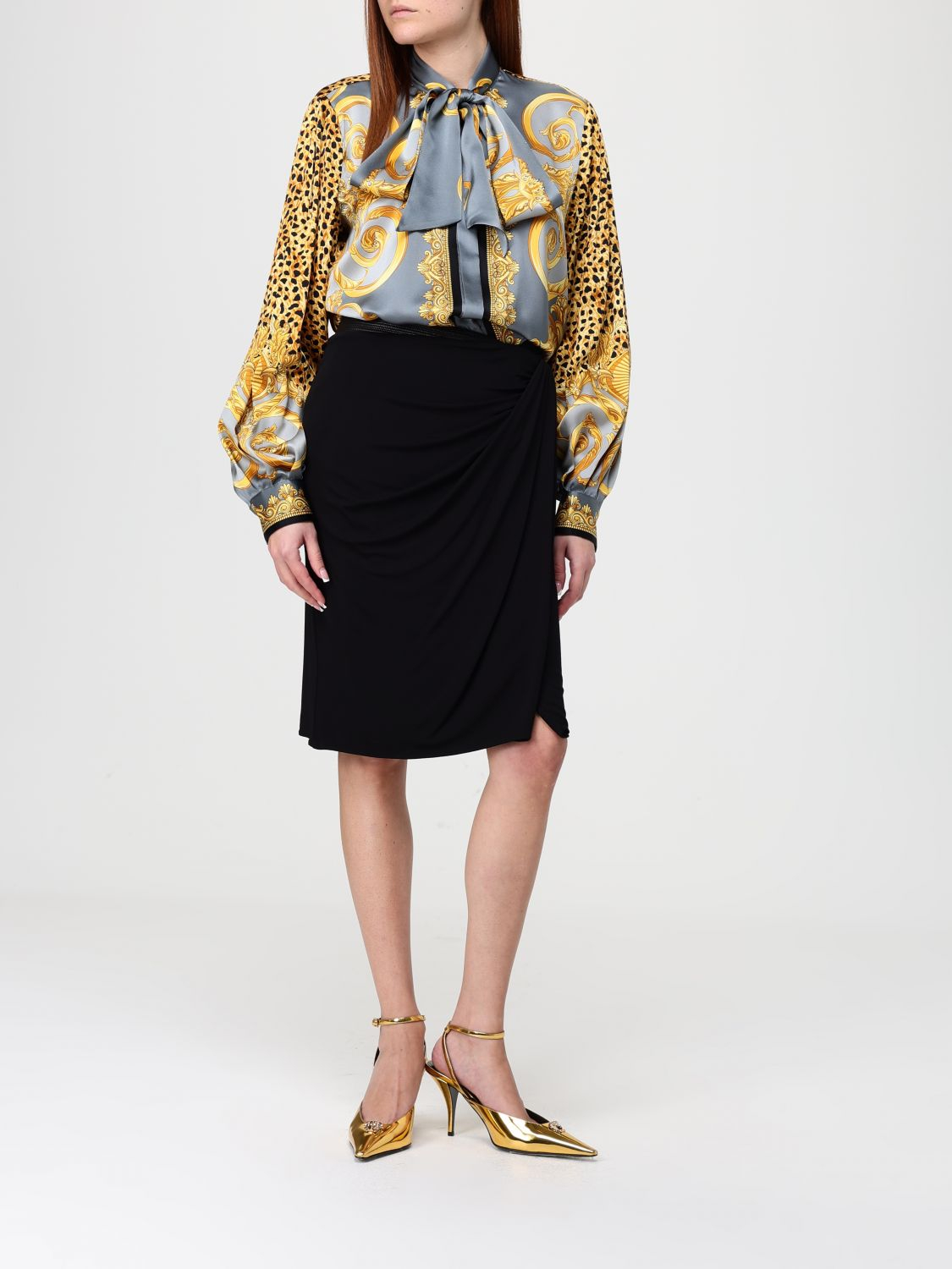 [Versace] Midi skirt FW25 1021989 1A14475 1B000