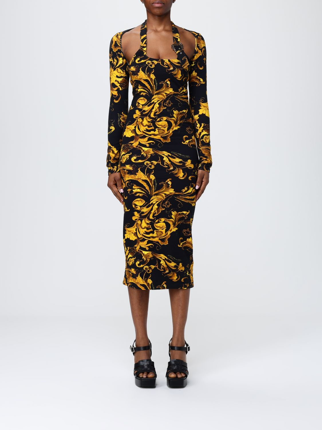 [VERSACE JEANS COUTURE] Long sleeve dress FW25 79HAO972JS518 G89
