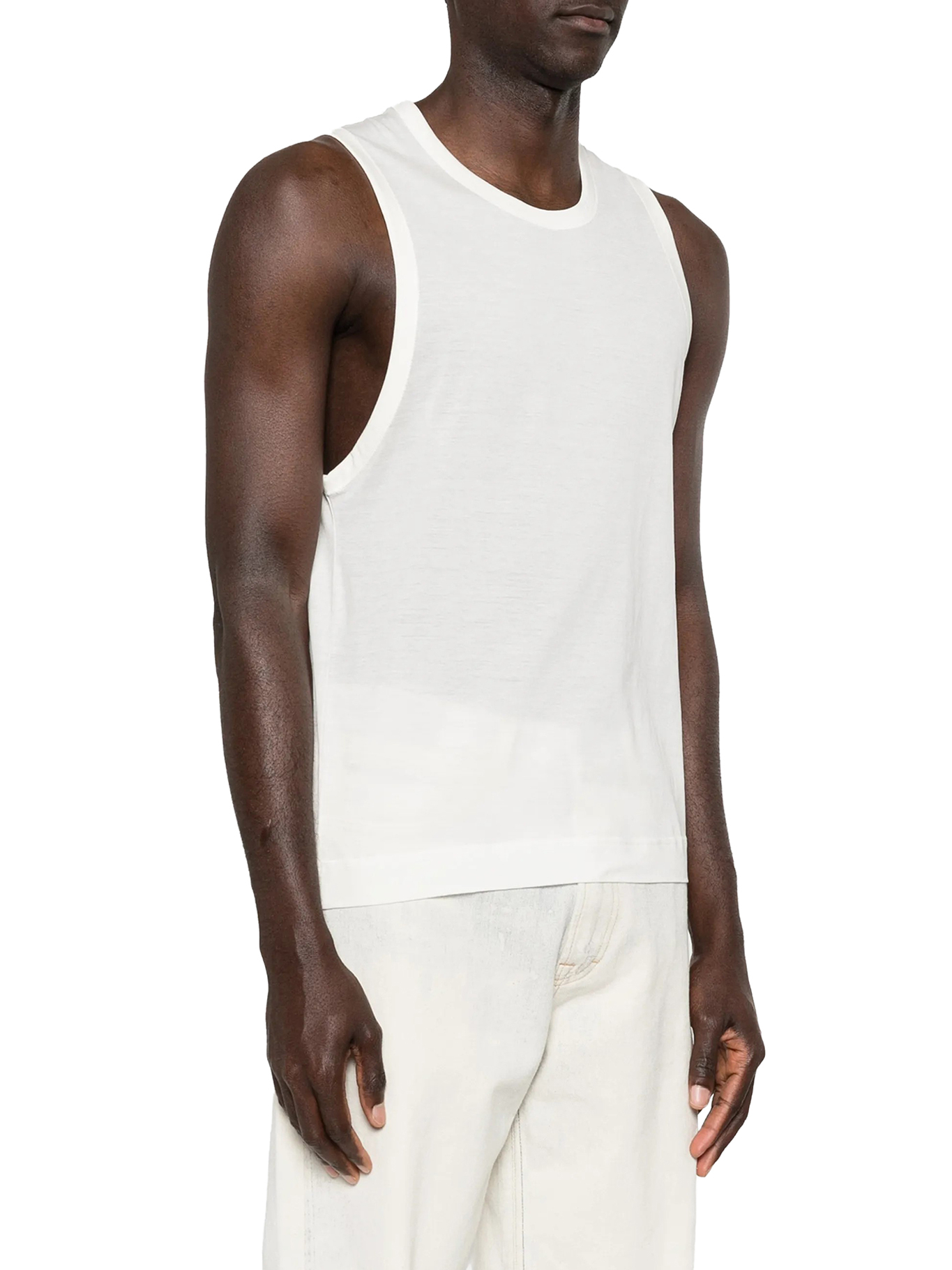 [Ami Paris] T-shirts Sleeveless SS26 HTP820JE0211136 BLANC CREME