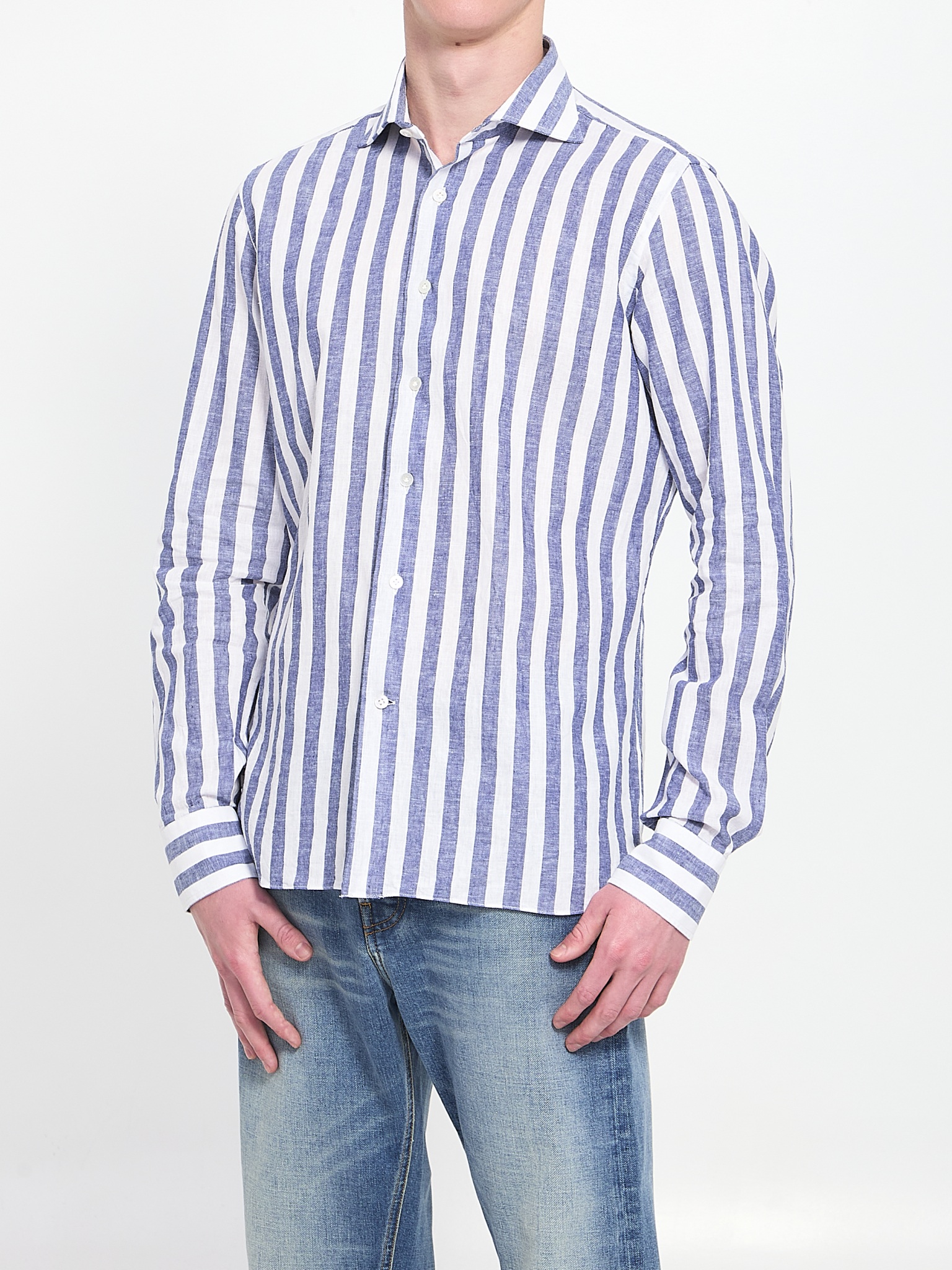 [Borriello] Shirts Long Sleeve SS26 22012/3 MARE__AZZURRO