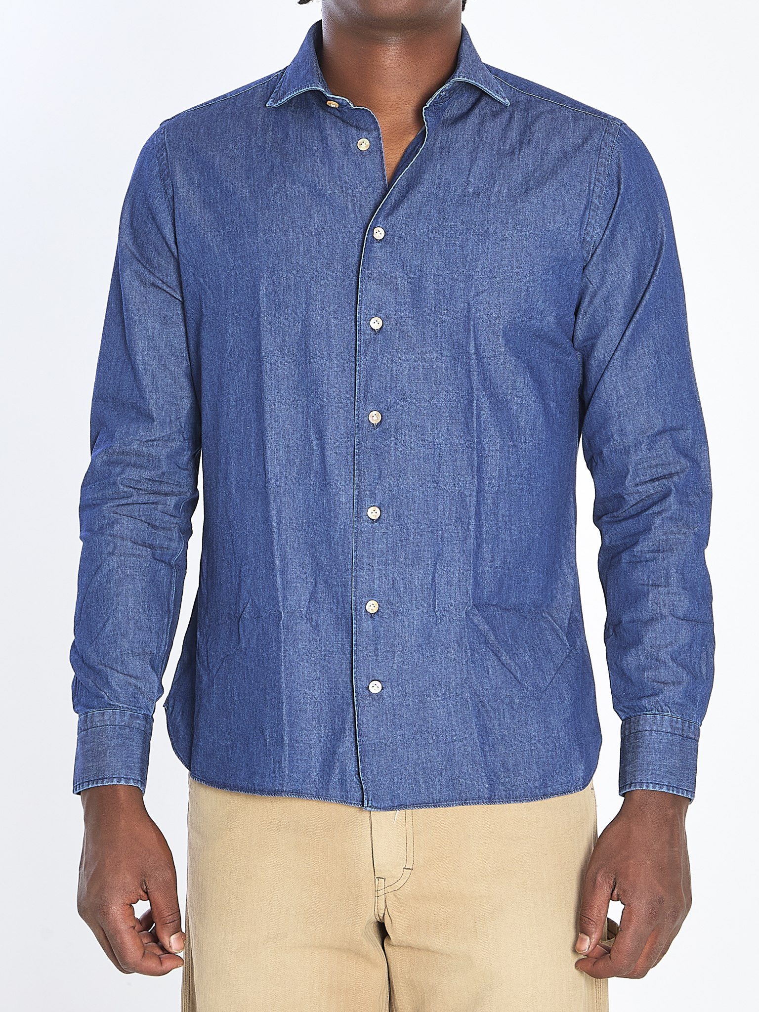 [Borriello] Shirts Long Sleeve SS26 90951 MARECHIARO__BLU