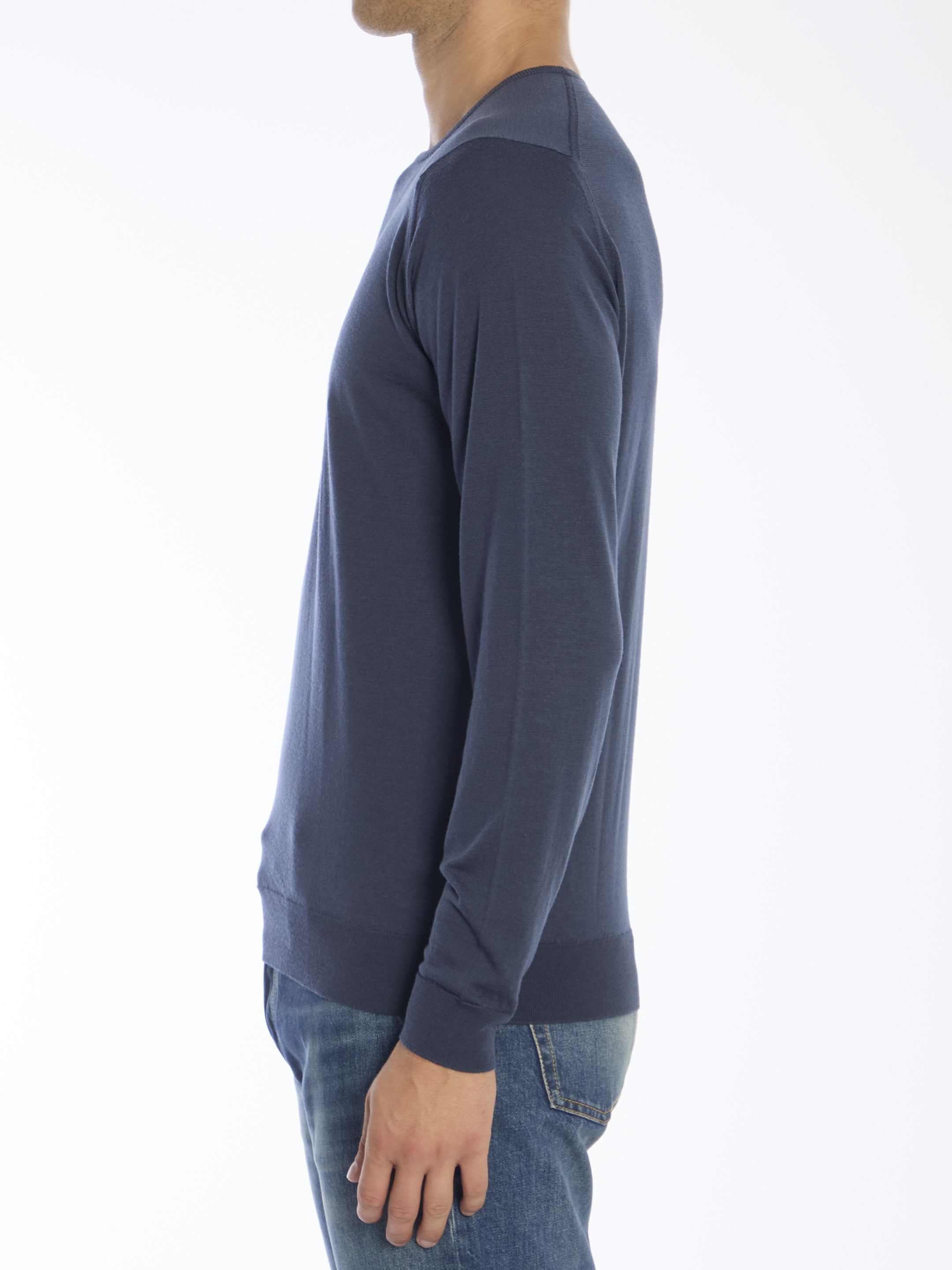 [JOHN SMEDLEY] Knitwear FW24 LUNDY__SMOKE BLU