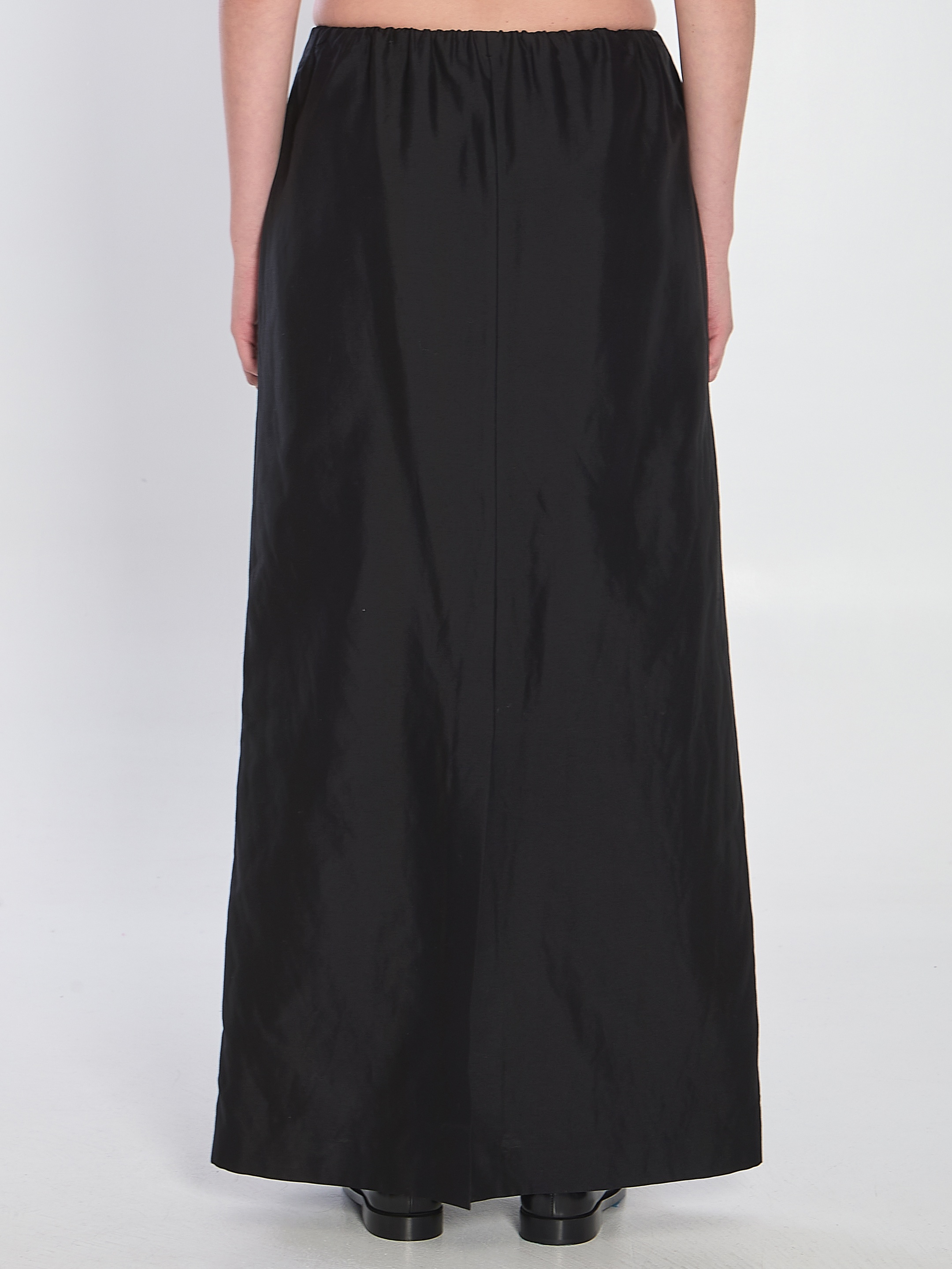 [THE ROW] Long skirt SS25 9045_W3838_BLK