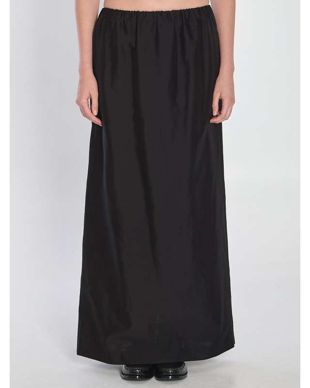 [THE ROW] Long skirt SS25 9045_W3838_BLK