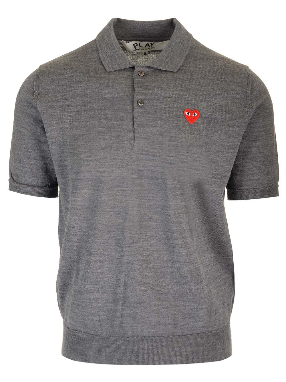 [COMME DES GARCONS PLAY] Shirts Short Sleeve SS24 AX-N094-0513-GREY