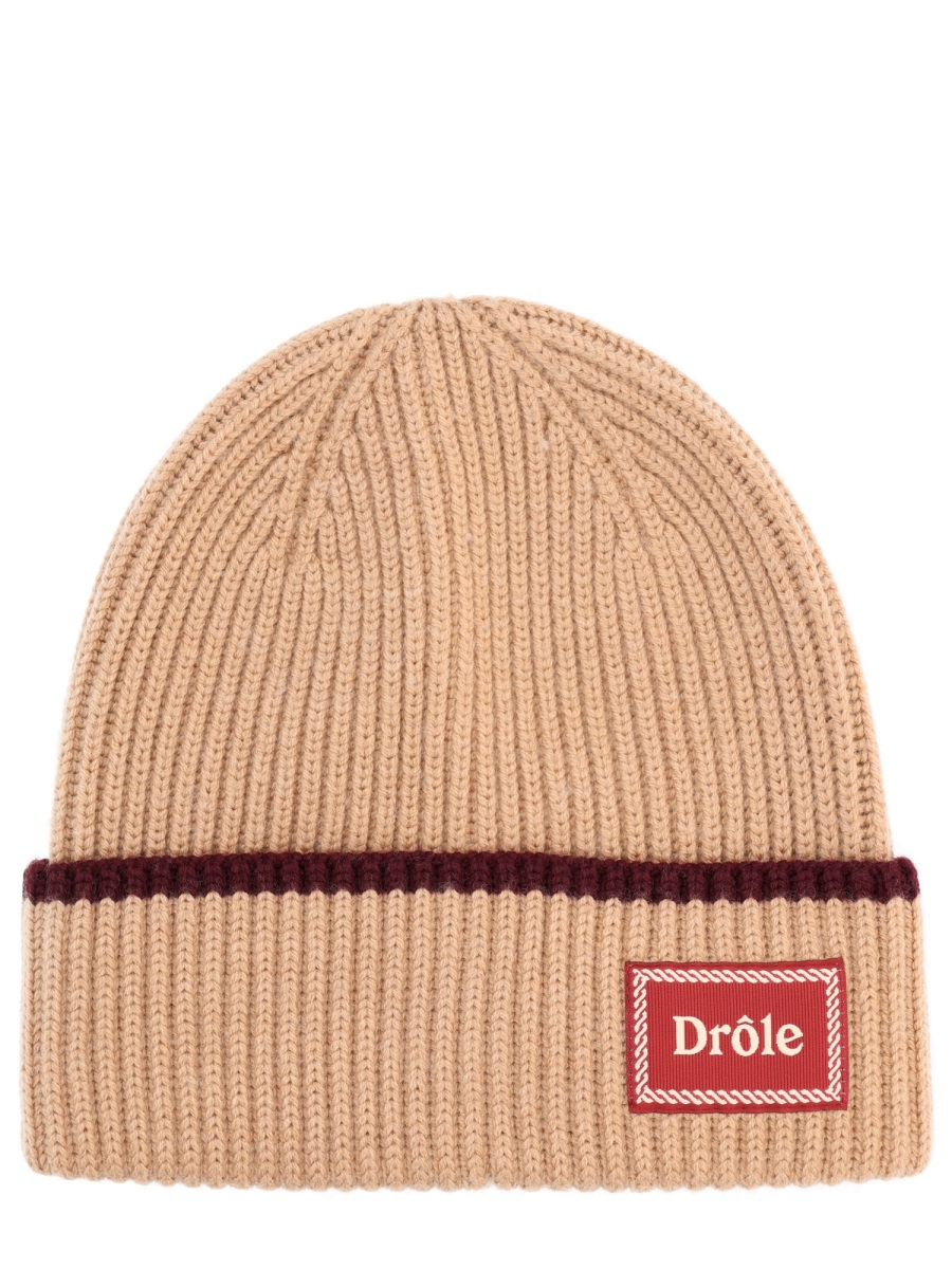 [DROLE DE MONSIEUR] Beanie FW25 BN104_WO007BEIGE