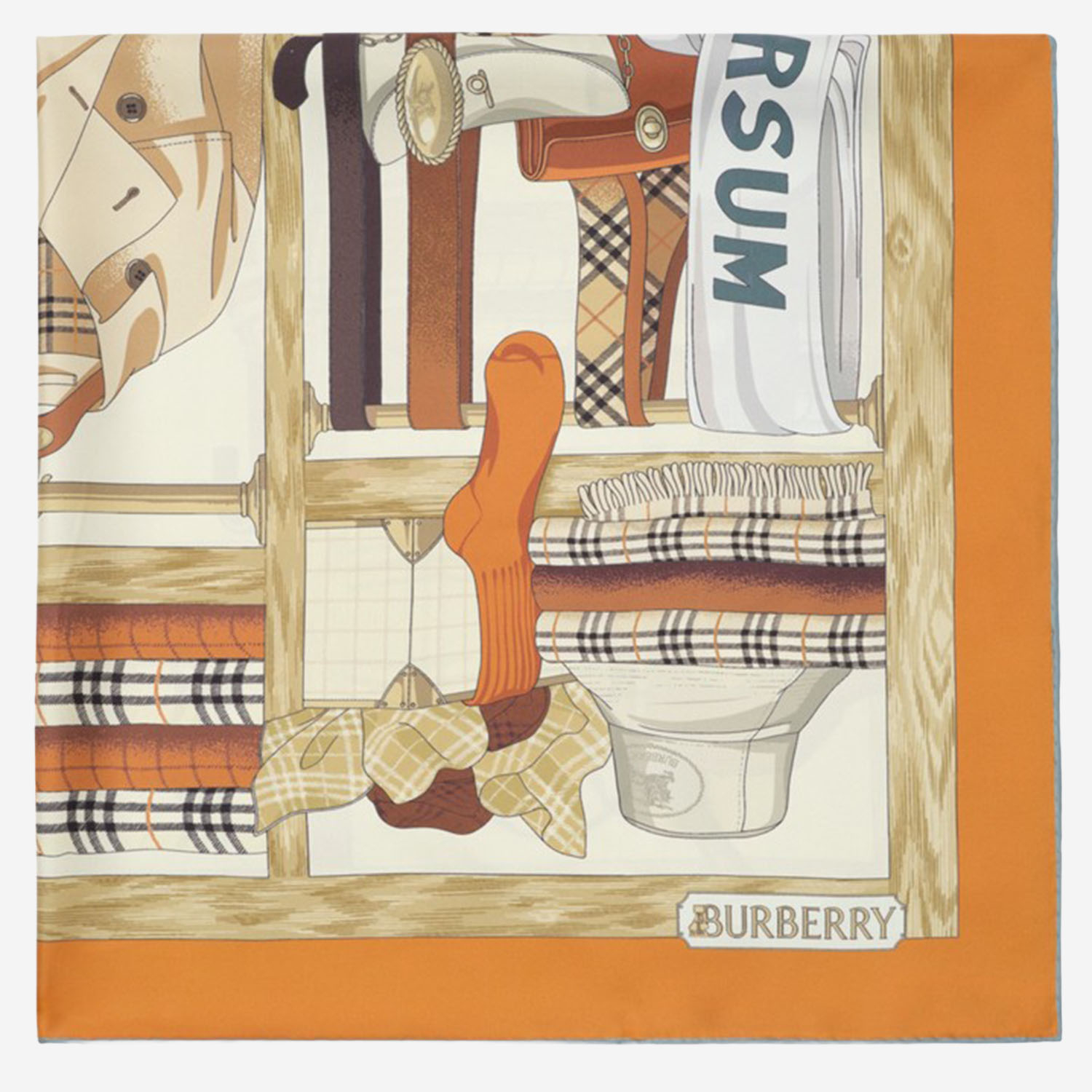 [Burberry] Scarf SS26 8125643PUMPKINORANGE