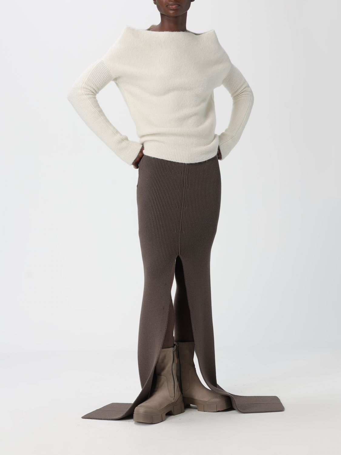 [Rick Owens] Long skirt FW25 RO02E4672KWVH 78