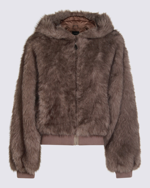 [LOU ANDREA] Fur Jacket FW25 SAB254LUW5MATSILVER