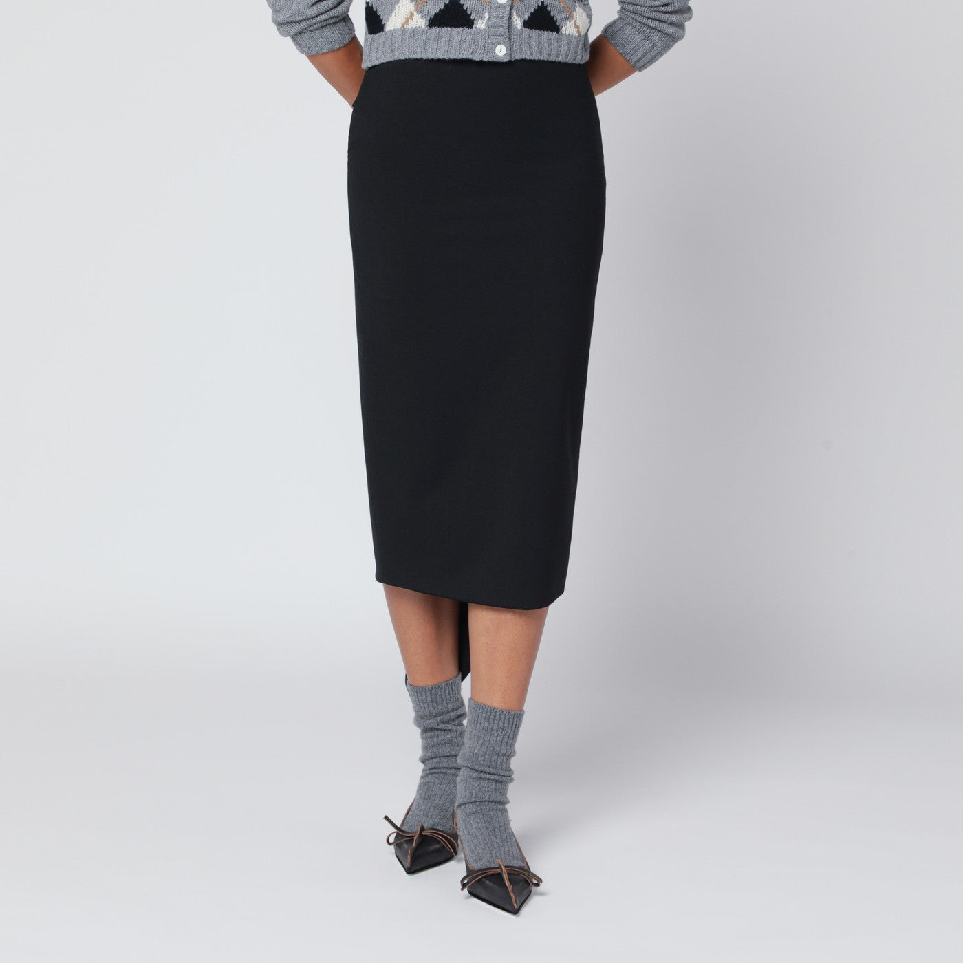 [TheLatest] Midi skirt FW25 TLWC9001W0206ABTP