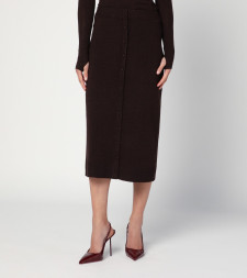 [VICTORIA BECKHAM] Midi skirt FW25 1325KSK006604AWO