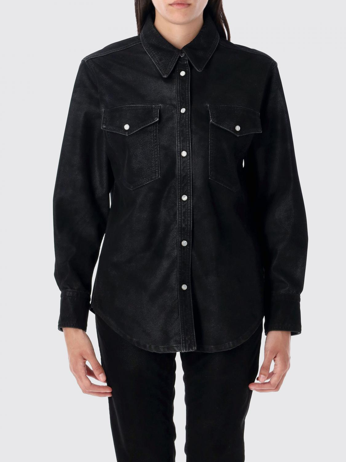 [Isabel Marant Etoile] Shirts Long Sleeve FW25 CH0240FAC3B01E 01BK