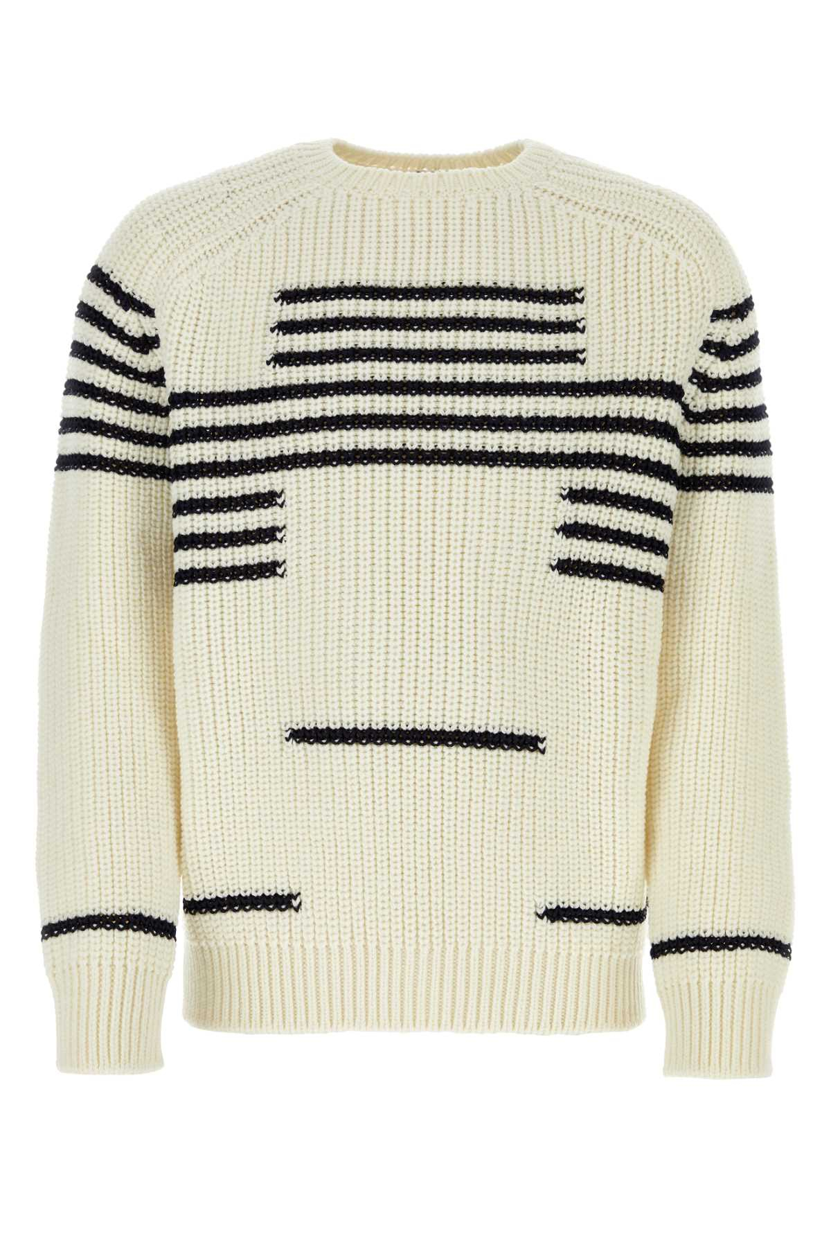[Loewe] Knitwear SS24 H526Y14KGI OFFWHITENAVY