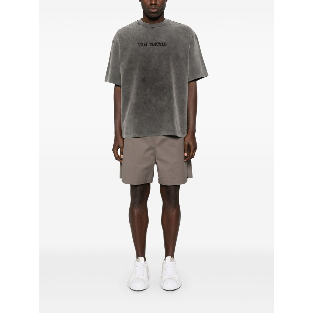 [Axel Arigato] T-shirts Short Sleeve SS26 A3118004 DISTORT BLACK