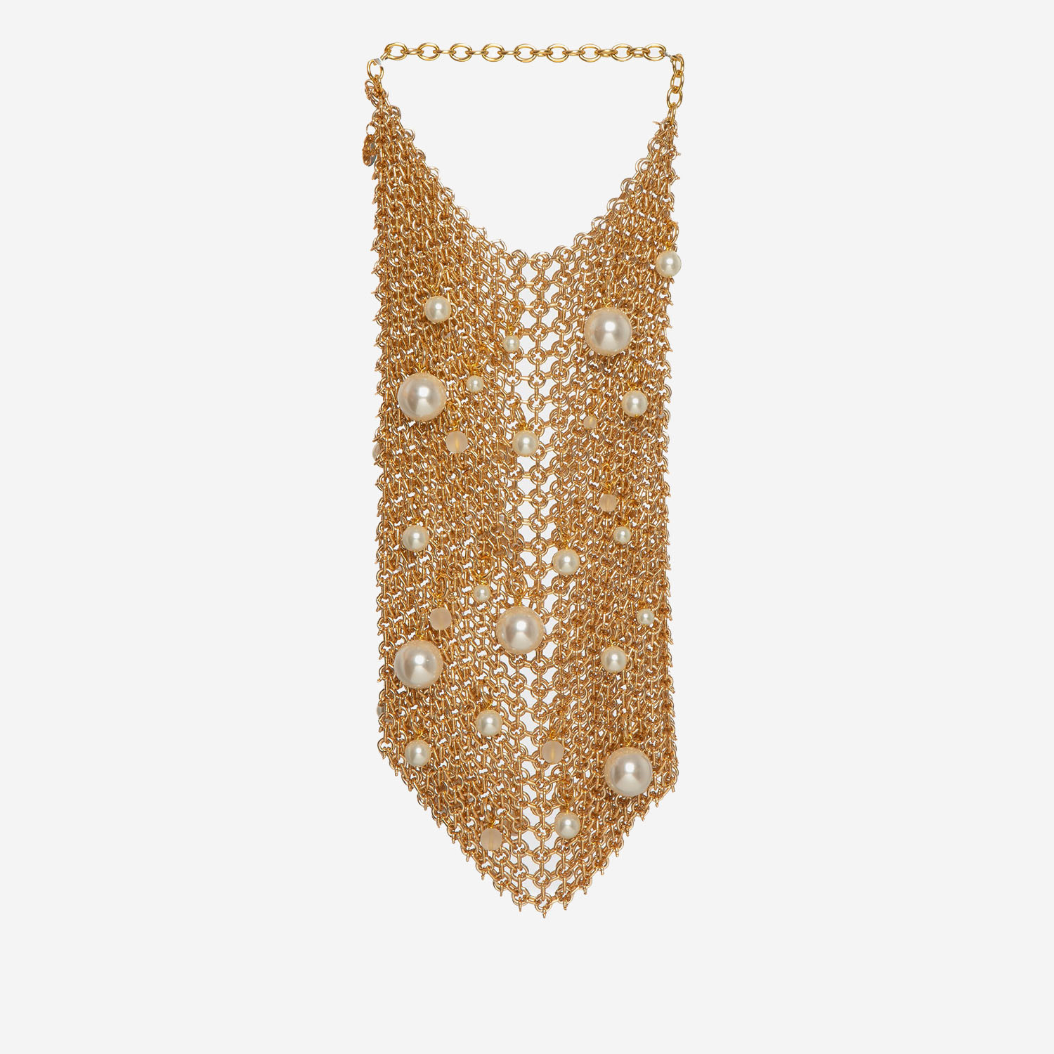 [Silvia Gnecchi] Tote bag SS26 PEARLBAGSILVERGOLD